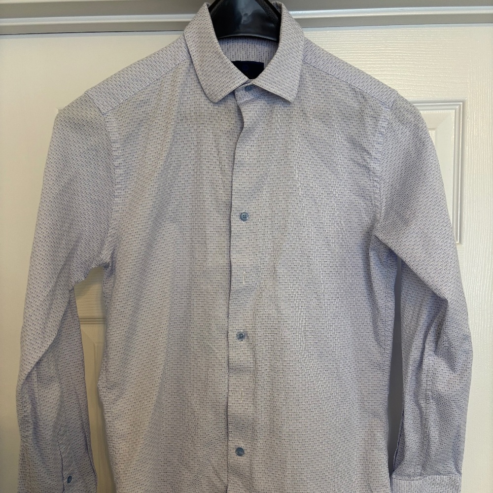 David Donahue Fusion Button-Down Dress Shirt